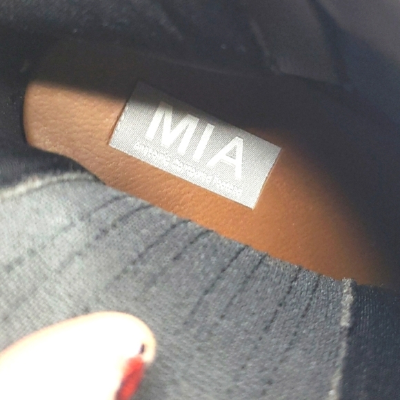 Mia Sunset Western Boots Heel Ankle Booties Black Size 10 - Picture 11 of 16